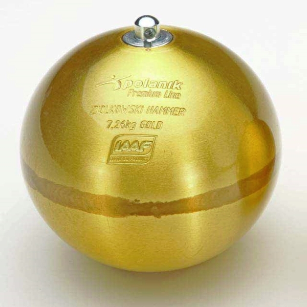 Ziolkovskis āmurs Zelts, 7,26 kg IAAF krūšutēls Ziolkovskis āmurs Zelts, 7,26 kg IAAF krūšutēls