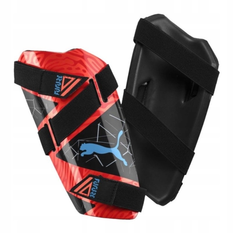 Puma Shinguard futbola uzvalki, L izmērs, melnā un oranžā krāsā
