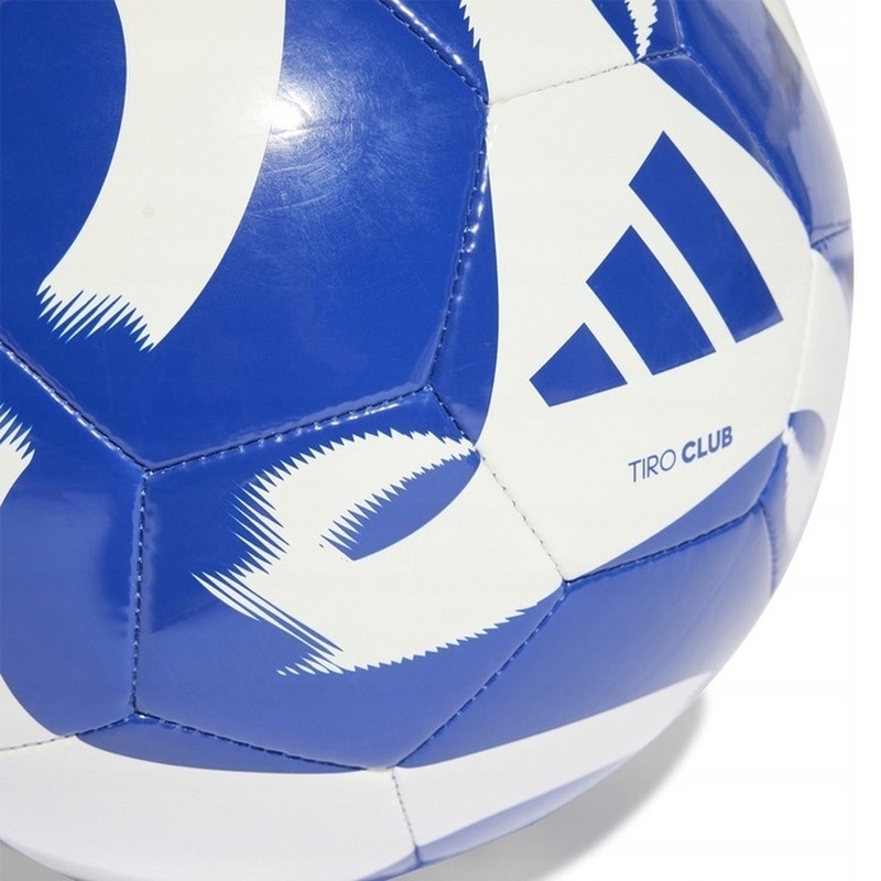 Adidas Tiro Club futbola bumba, 5. izmērs, balta un zila krāsa