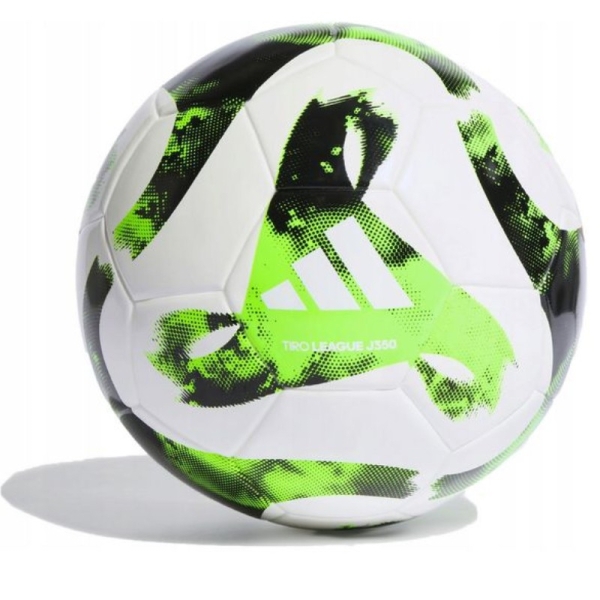 Adidas futbola bumba, Tiro League J350, izmērs 5, krāsa balta un zaļa