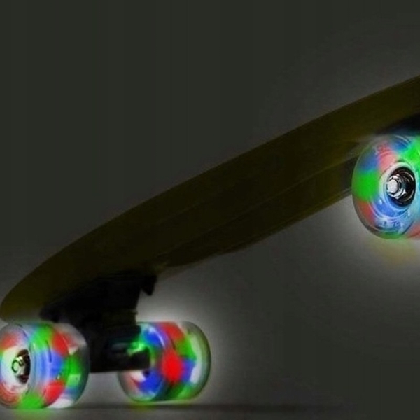 SMJ Fiszka skeitbords, Dzeltens sporta BS-2206PL LED