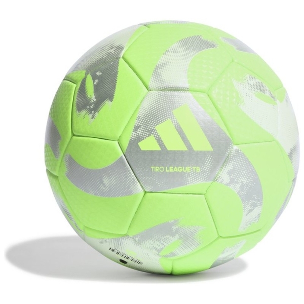 Adidas Tiro League TB futbola bumba, izmērs 5, krāsa zaļa/sudraba Adidas Tiro League TB futbola bumba, izmērs 5, krāsa zaļa/sudraba