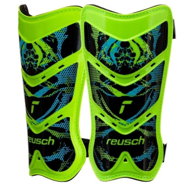 Reusch Shinguard Attakt Lite futbola aizsargi, XS izmērs, krāsa zaļgani-melns-zils Reusch Shinguard Attakt Lite futbola aizsargi, XS izmērs, krāsa zaļgani-melns-zils