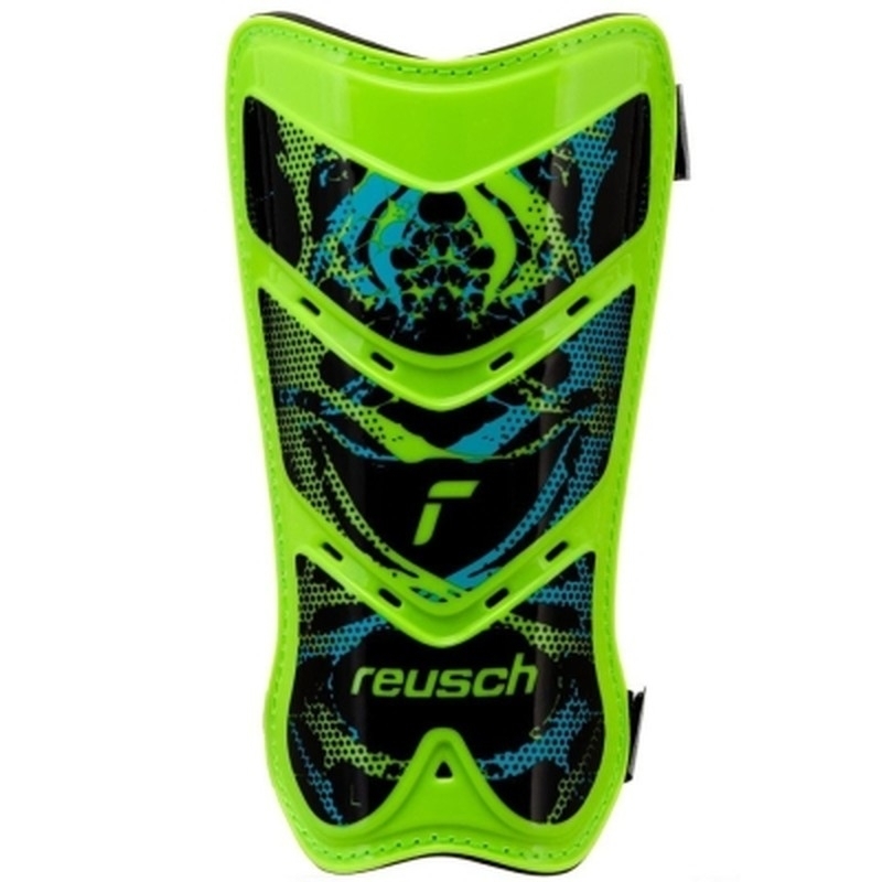 Reusch Shinguard Attakt Lite futbola aizsargi, XS izmērs, krāsa zaļgani-melns-zils