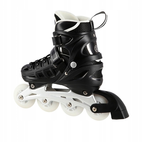 A-l skrituļslidas, Nils Extreme 4-in-1 LED, NH10905, izmērs (S) 31-34, melna krāsa