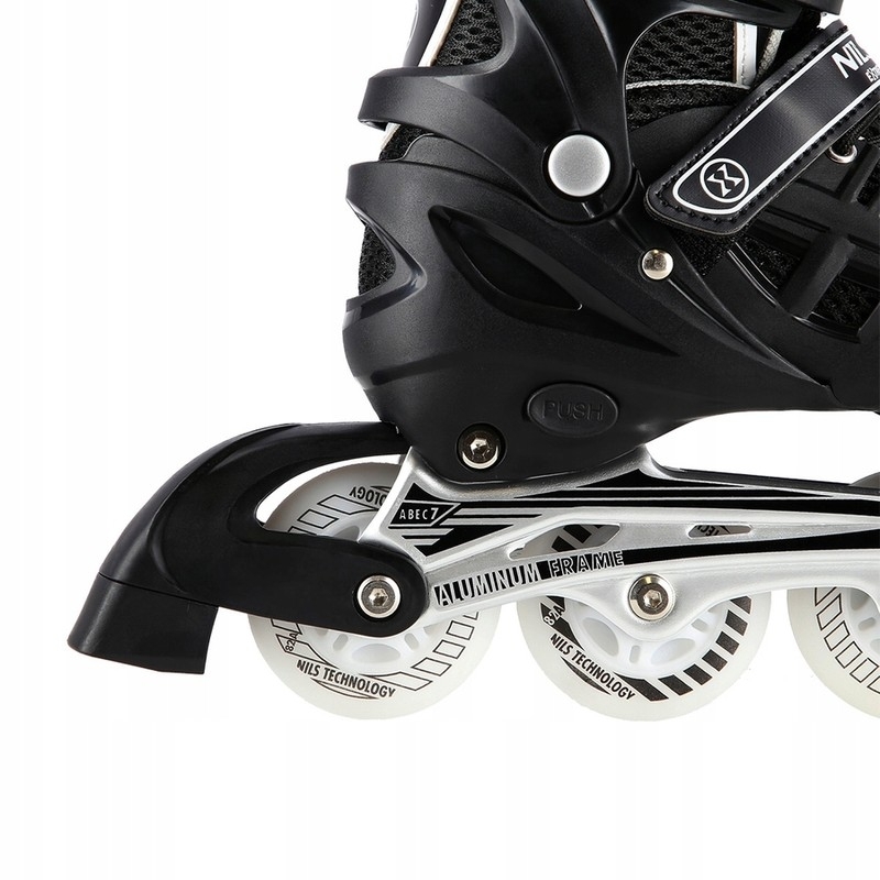 A-l skrituļslidas, Nils Extreme 4-in-1 LED, NH10905, izmērs (S) 31-34, melna krāsa