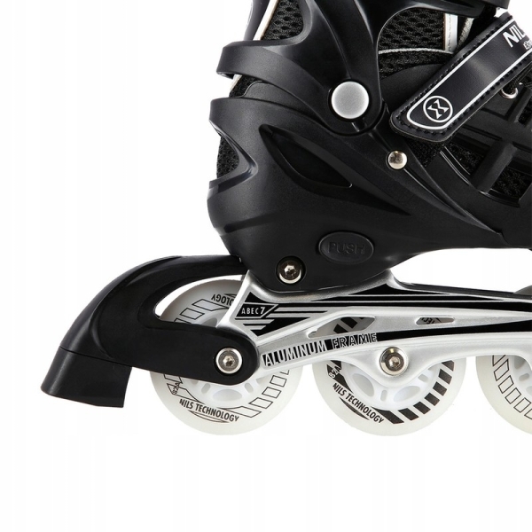 A-l skrituļslidas, Nils Extreme 4-in-1 LED, NH10905, izmērs (S) 31-34, melna krāsa