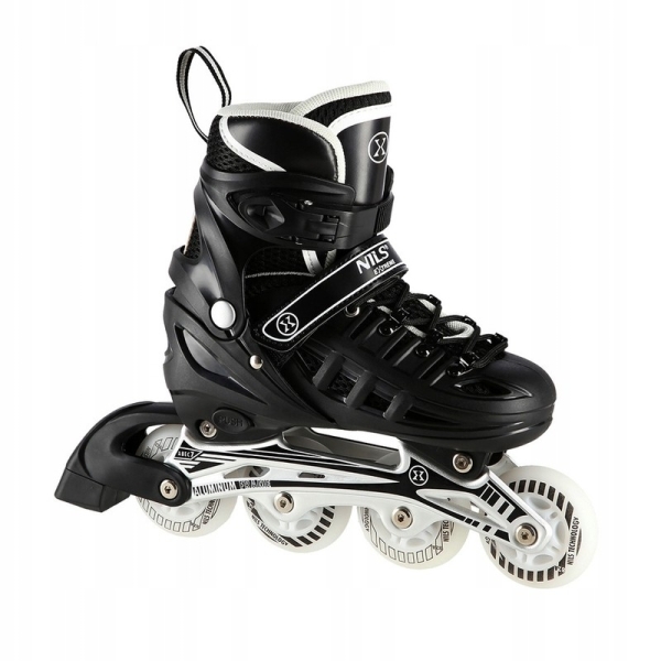 A-l skrituļslidas, Nils Extreme 4-in-1 LED, NH10905, izmērs (M) 35-38, melna krāsa