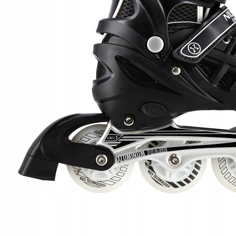 A-l skrituļslidas, Nils Extreme 4-in-1 LED, NH10905, izmērs (M) 35-38, melna krāsa
