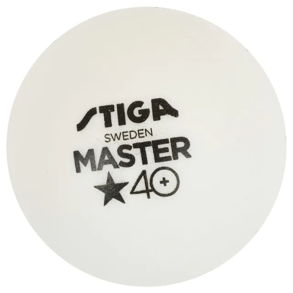 Stiga Master galda tenisa bumbiņa balta Stiga Master galda tenisa bumbiņa balta