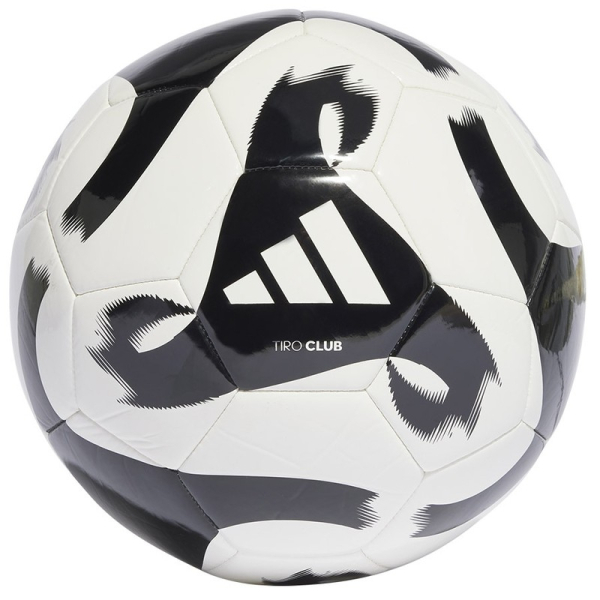 Adidas Tiro Club futbola bumba, 5. izmērs, melnā un baltā krāsā Adidas Tiro Club futbola bumba, 5. izmērs, melnā un baltā krāsā