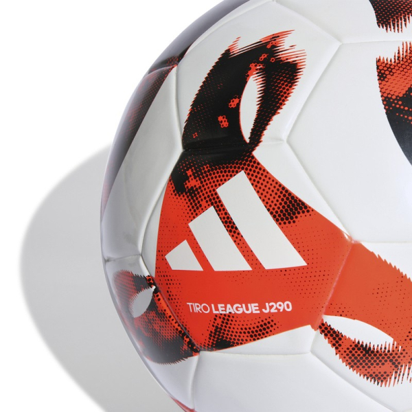 Adidas futbola bumba, Tiro League J290, izmērs 5, sarkanbaltsarkana un balta