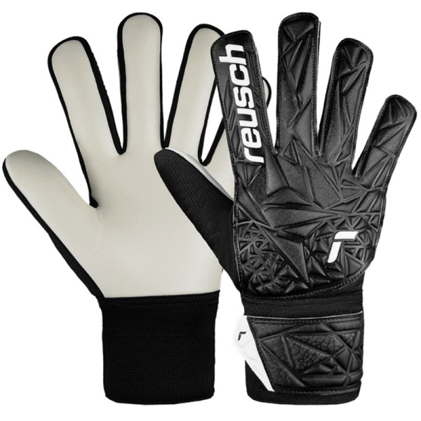 Reusch Attrakt Starter Solid Junior vārtsargu cimdi, melnā krāsā Reusch Attrakt Starter Solid Junior vārtsargu cimdi, melnā krāsā