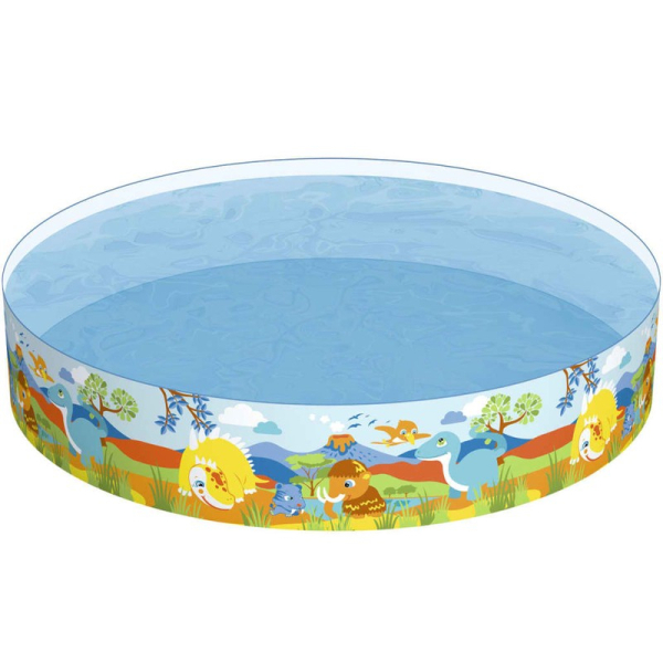 Baseins 244 x 46 cm, Bestway Pool Dinosaur Fill'N Fun, 55001 Baseins 244 x 46 cm, Bestway Pool Dinosaur Fill'N Fun, 55001