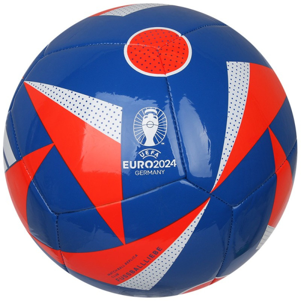 Adidas Euro24 futbola bumba, izmērs 5, krāsa zili-arkani-balta