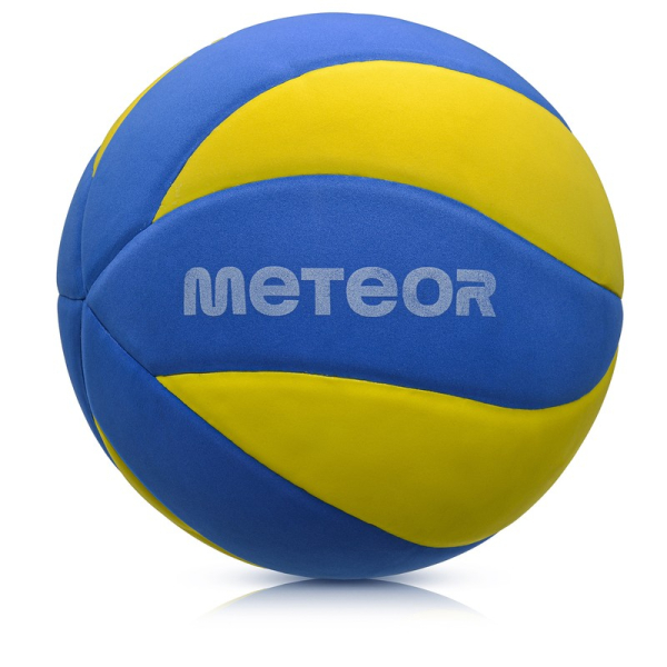 Meteor volejbola bumba Eva, 5. izmērs, dzelteni zilā krāsā Meteor volejbola bumba Eva, 5. izmērs, dzelteni zilā krāsā