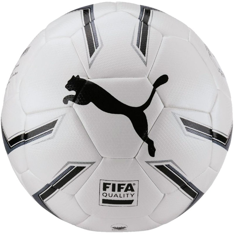 Puma Elite 2.2 Fusion futbola bumba, izmērs 5, krāsa balta-pelēka-melna