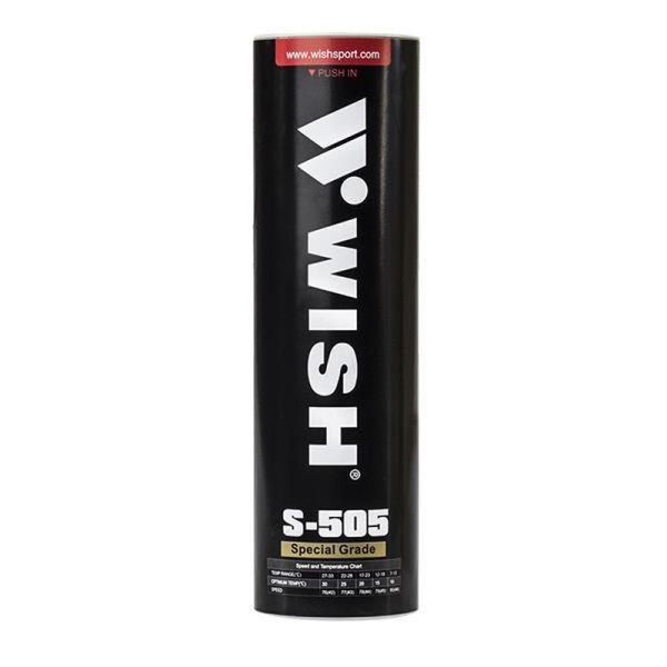 Wish badmintona raķete S505-06, balts spalvas svars