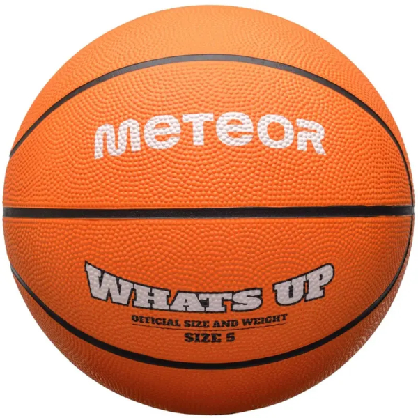 Meteor Whats Up basketbola bumba, 5. izmērs, oranža krāsa Meteor Whats Up basketbola bumba, 5. izmērs, oranža krāsa