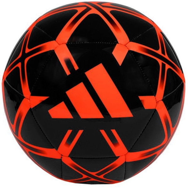 Adidas Starlancer Club futbola bumba, 5. izmērs, melni sarkana krāsa Adidas Starlancer Club futbola bumba, 5. izmērs, melni sarkana krāsa