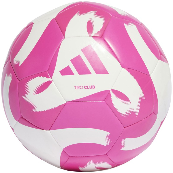 Adidas Tiro Club futbola bumba, 5. izmērs, balta un rozā krāsa