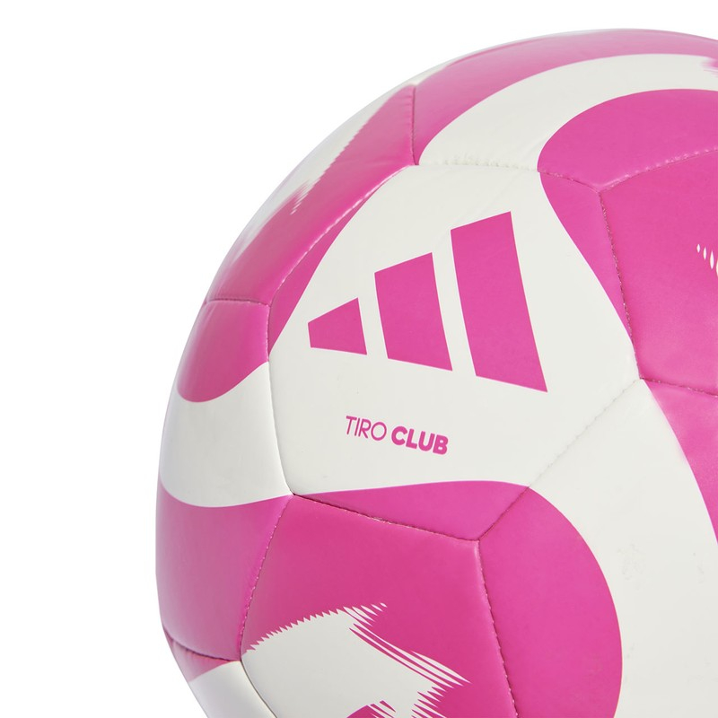 Adidas Tiro Club futbola bumba, 5. izmērs, balta un rozā krāsa