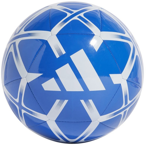 Adidas Starlancer Club futbola bumba, 5. izmērs, baltā un zilā krāsā Adidas Starlancer Club futbola bumba, 5. izmērs, baltā un zilā krāsā