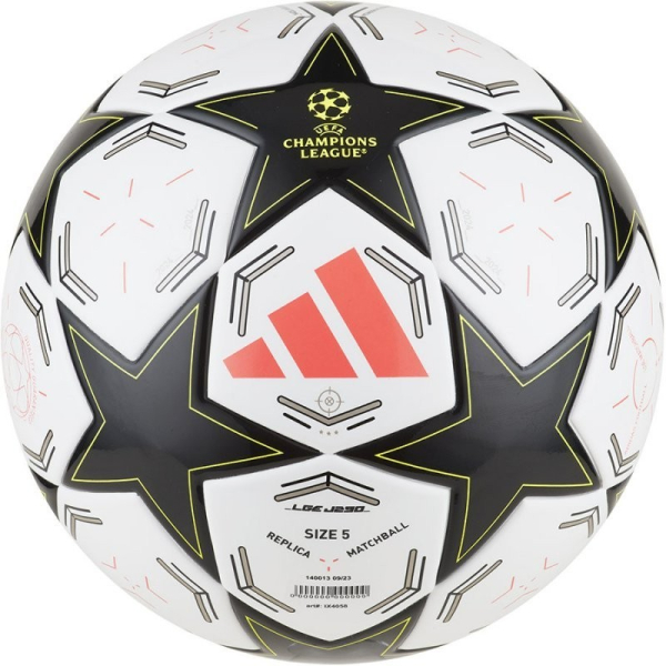 Adidas UCL League futbola bumba, 4. izmērs, melnā un baltā krāsā Adidas UCL League futbola bumba, 4. izmērs, melnā un baltā krāsā