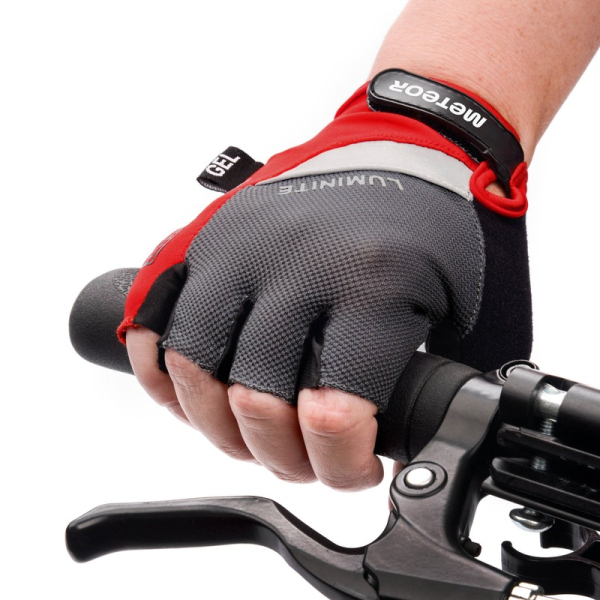 Meteor Gel GX33 velo cimdi sarkani
