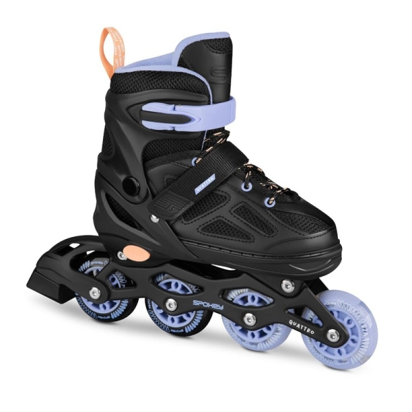Spokey skrituļslidas, 4 in 1, Quattro 943428, violeta krāsa