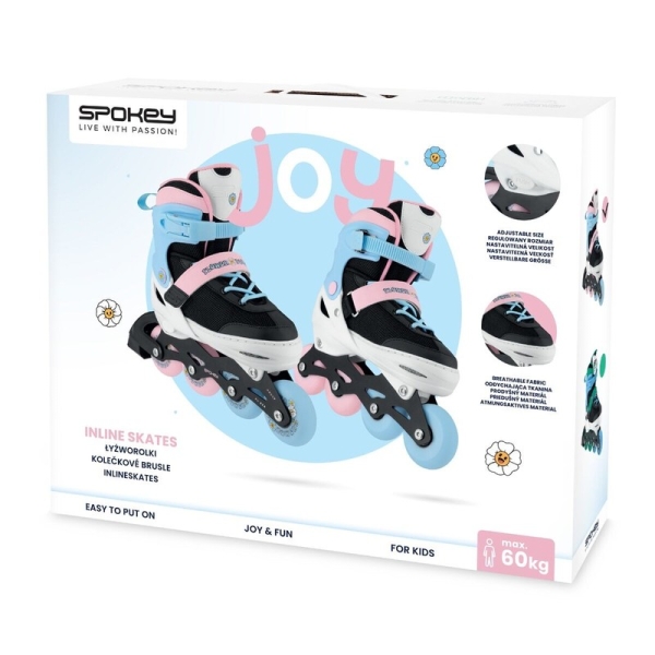 Spokey skrituļslidas, 4 in 1, Quattro 942544, rozā krāsa
