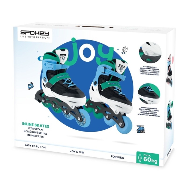 Spokey skrituļslidas, 4 in 1, Quattro 942276, zaļa krāsa