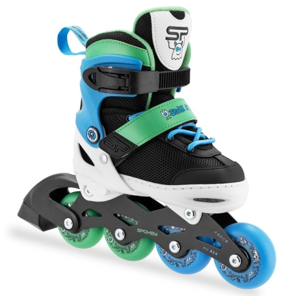 Spokey skrituļslidas, 4 in 1, Quattro 942276, zaļa krāsa