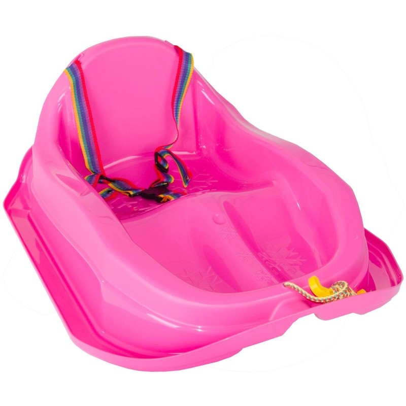 Mini plastmasas ragaviņas, rozā krāsā
