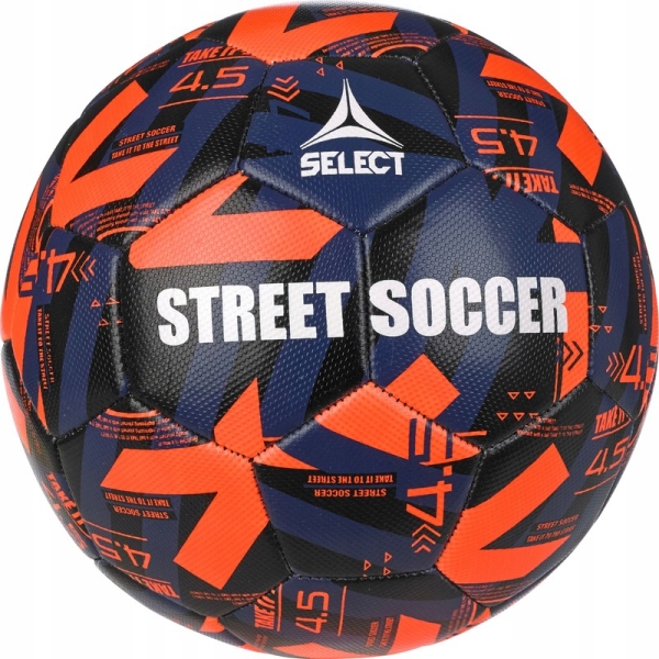 Select Street Soccer, 4,5 izmērs, oranžā/melnā/zilā krāsā Select Street Soccer, 4,5 izmērs, oranžā/melnā/zilā krāsā