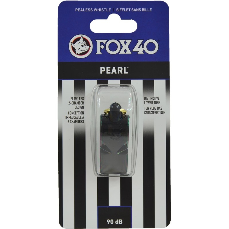 Fox 40 Pearl svilpe, melna krāsa