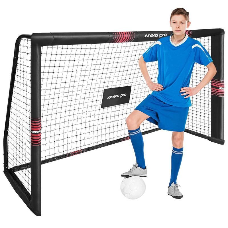 Enero futbola vārti ar tīklu, 180 x 120 x 60 cm + Enero Pro bumba