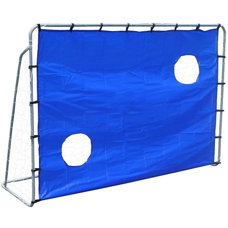 Enero futbola vārti ar tīklu un šaušanas mērķi, 215 x 150 x 76 cm