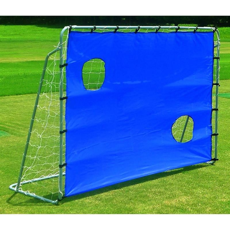 Enero futbola vārti ar tīklu un šaušanas mērķi, 215 x 150 x 76 cm