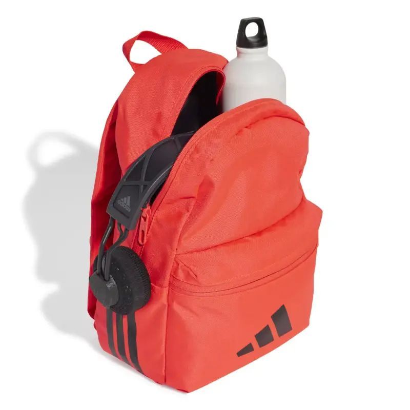 Adidas Linear Kids 3BAR mugursoma JD1302, sarkana krāsa