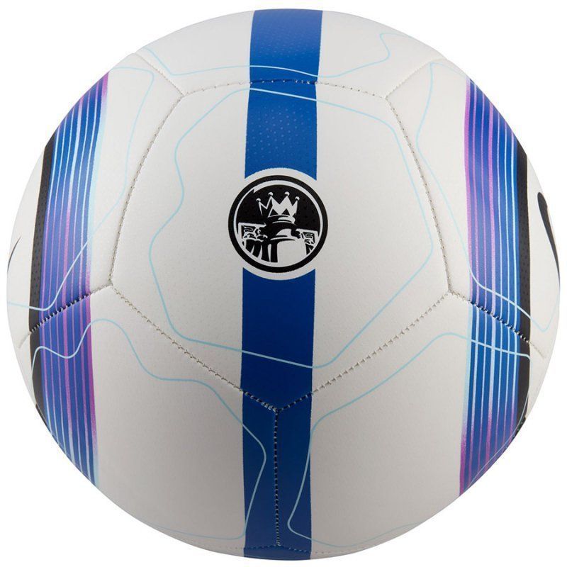 Nike Premier League Pitch futbola bumba, 5. izmērs, krāsa balta-melna-melna-zilā-violeta
