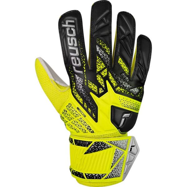 Reusch Attrakt Solid Junior vārtsarga cimdi, selektīvā melnā krāsā