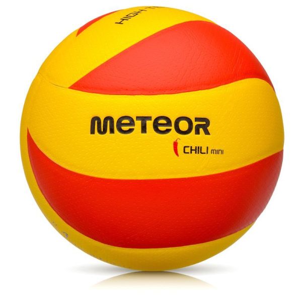 Meteorr Chili PU volejbola bumba, 4. izmērs, dzelteni sarkana krāsa Meteorr Chili PU volejbola bumba, 4. izmērs, dzelteni sarkana krāsa