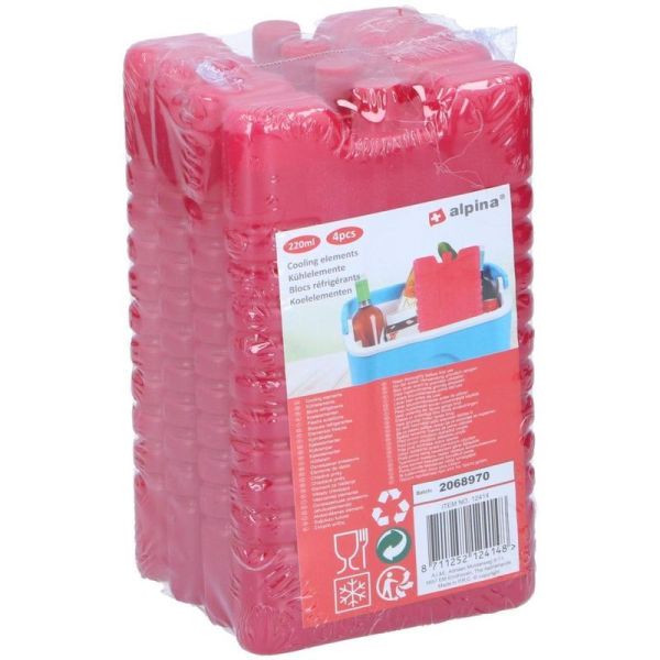 Ledusskapja dzesēšanas ieliktnis 4x220ml Ledusskapja dzesēšanas ieliktnis 4x220ml