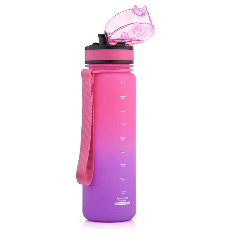 Meteor sporta pudele 500 ml rozā/violetā krāsā