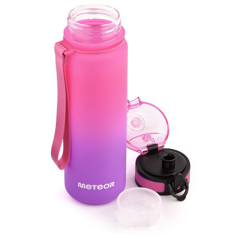 Meteor sporta pudele 500 ml rozā/violetā krāsā