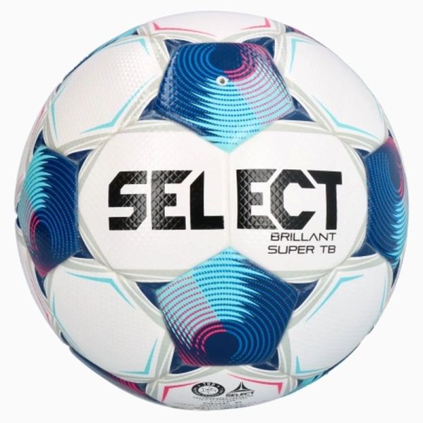 Select Brillant Super TB Fifa PRO futbola bumba, izmērs 5, krāsa balta-zilā-rozā Select Brillant Super TB Fifa PRO futbola bumba, izmērs 5, krāsa balta-zilā-rozā