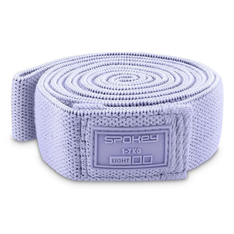 Spokey treniņu gumija 945961, pretestība 1-7 kg, violeta krāsa