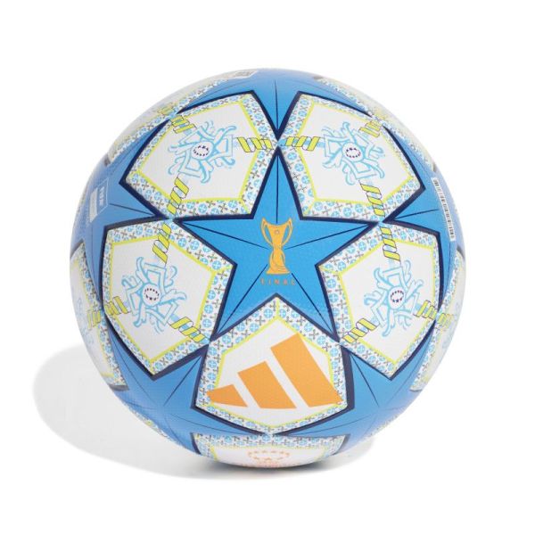 Adidas UWCL League futbola bumba, 5. izmērs, baltā un zilā krāsā
