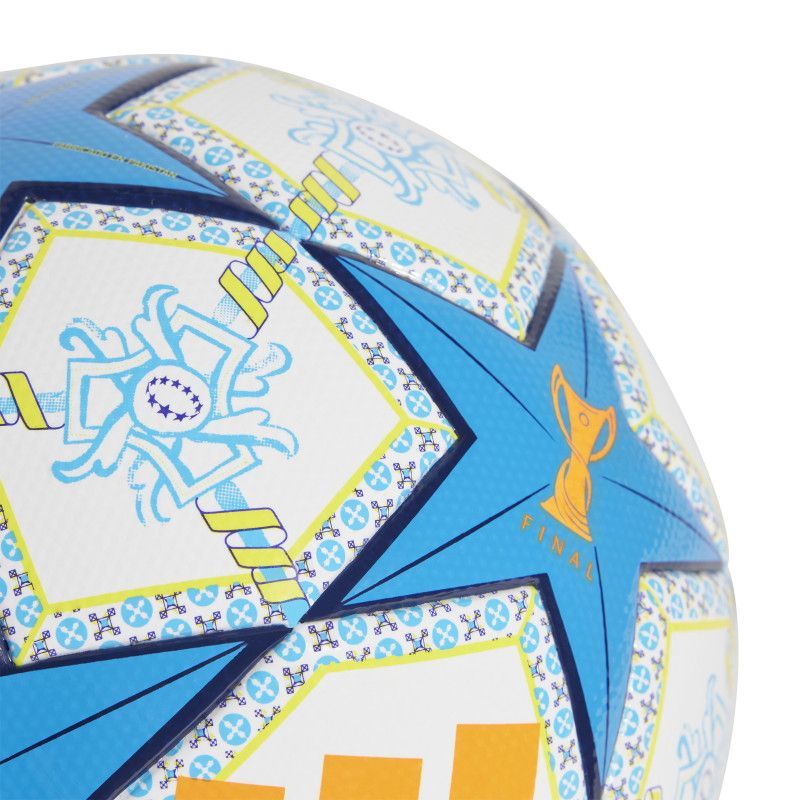 Adidas UWCL League futbola bumba, 5. izmērs, baltā un zilā krāsā